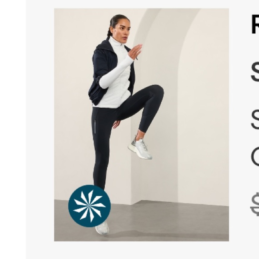 Athleta Rainer high rise navy Leggings